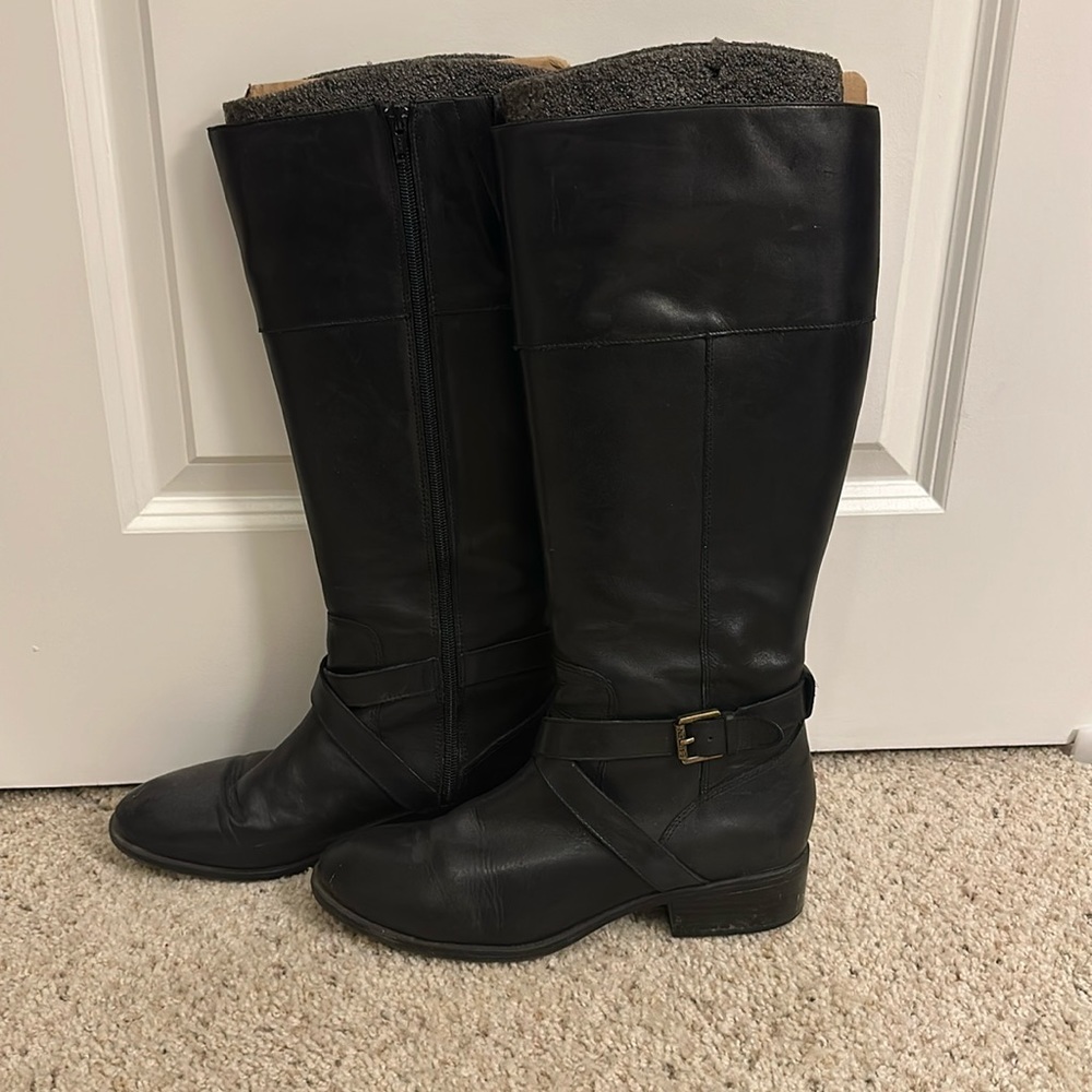RALPH LAUREN Maryann Black Riding Boot